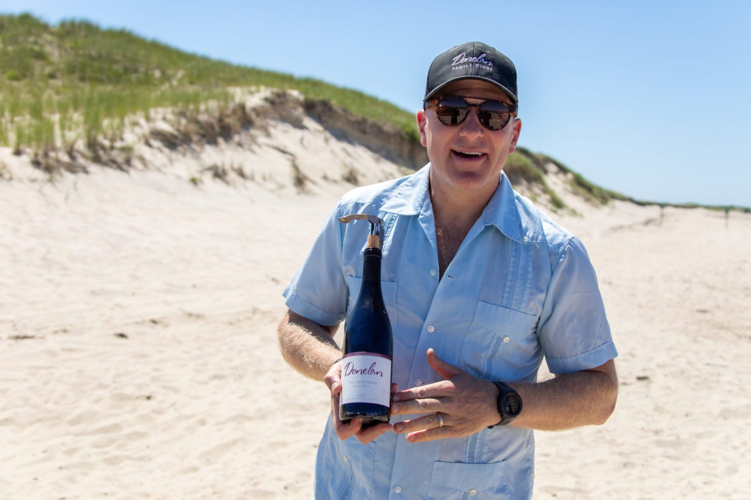 Cushing Donelan with new 2017 Two Brothers Pinot