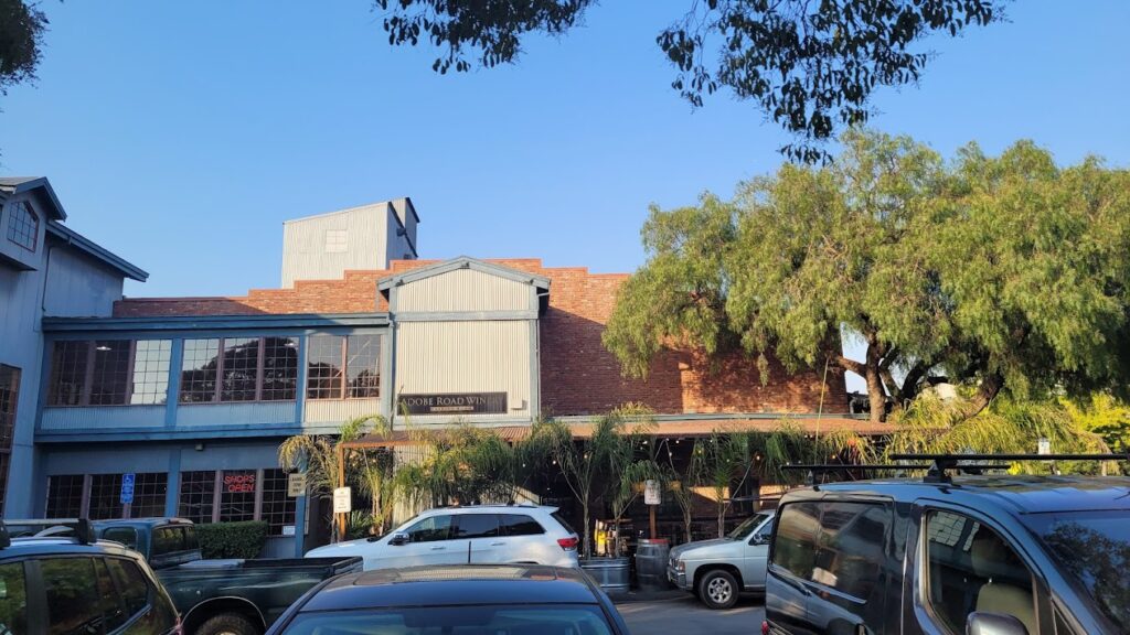 adobe road winery building from the street